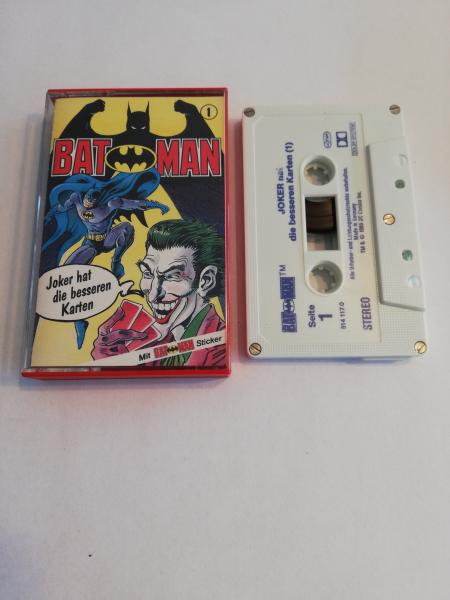 Batman Folge 1 Joker hat die besseren Karten 4-fach Silber geschraubt Weiß mit Blauen Druck 495694-215/ 614117.0 OHHA(Fenster fehlt)